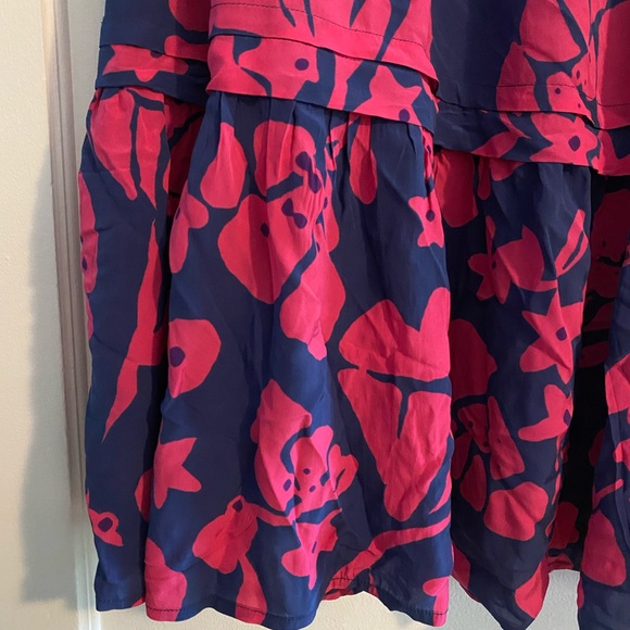 Caballero Pink Blue Shana Floral High Low Dress Eco Friendly Sustainable Size XS - Picture 6 of 9